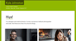 Desktop Screenshot of kylewjohnston.com